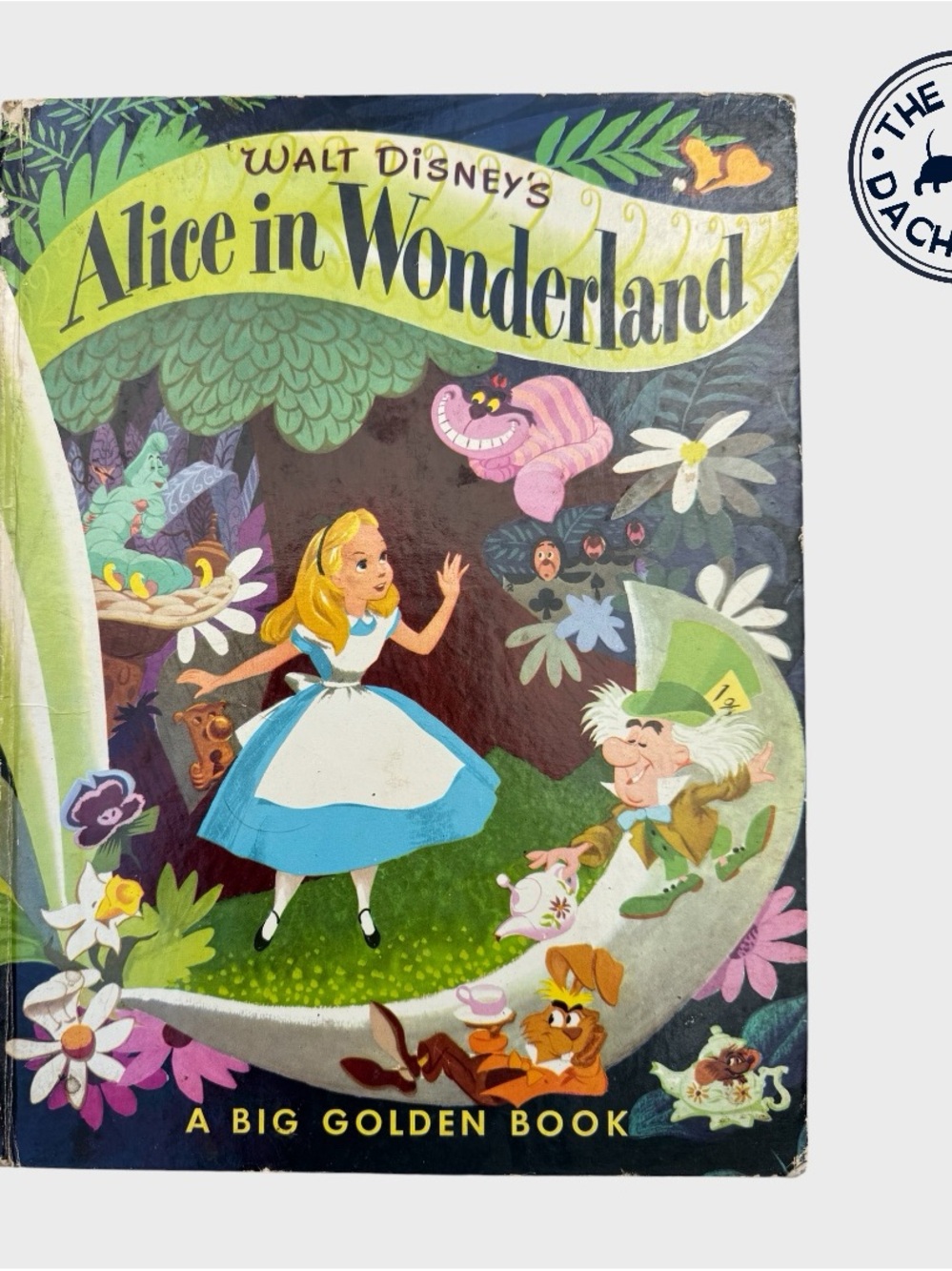 VinWalt Disney's Alice in Wonderland Big Golden Book - Classic Illustrated Cover